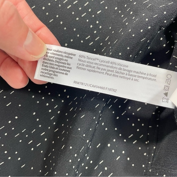 Eileen Fisher The Future Is Female Tencel® Printed Top - Picture 4 of 7